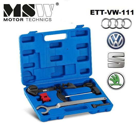 MSW ETT-VW-111 KIT MESSA IN FASE MOTORE VW AUDI SKODA SEAT VAG 1.0L 3 CILINDRI, 1.2L, 1.4L IN VALIGETTA