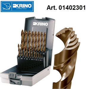 KRINO 1402301 ASSORTIMENTO 19 PUNTE STEP+ HSS-G MM.1÷10 X 0,5