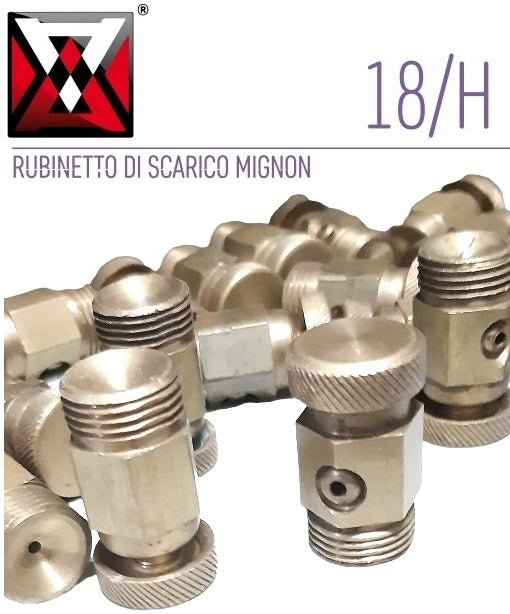 ANI 18/H 3/8M RUBINETTO DI SCARICO MIGNON CON GUARNIZIONE