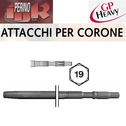 IUR GP-HEAVY AMP400K PORTACORONE CONICHE ATTACCO ESAGONO 19 KANGO