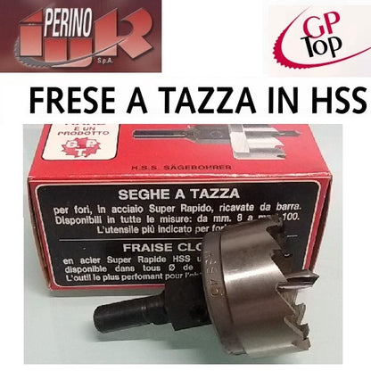 IUR GP-TOP SEGHE FRESE A TAZZA HSS COMPLETE DI GAMBO