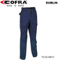 COFRA DUBLIN PANTALONE DA LAVORO NAVY  TG.52 100 % COTONE CANVAS  V052001