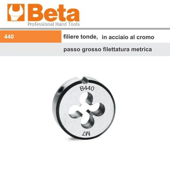 immagine-1-beta-beta-440-m4-filiere-tonde-passo-grosso-filettatura-metrica-in-acciaio-al-cromo-ean-8014230090634