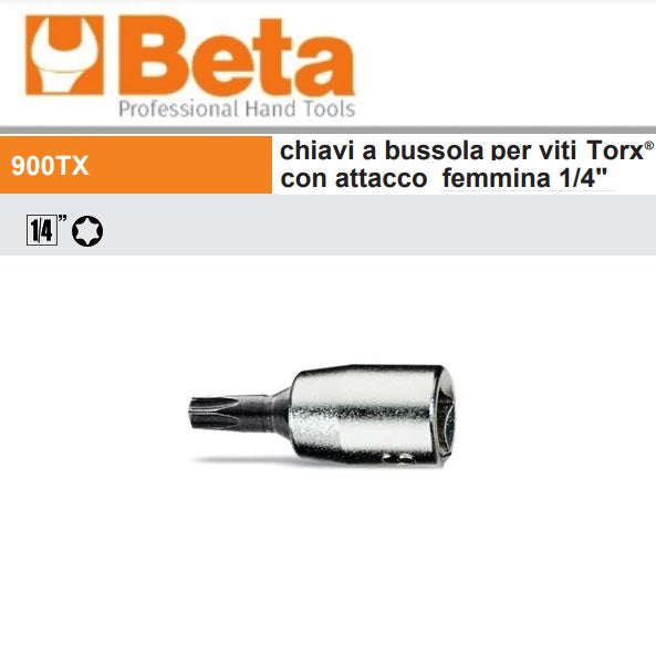 immagine-1-beta-beta-900tx-chiavi-a-bussola-per-viti-torx-con-attacco-14-cromate-ean-8014230032153