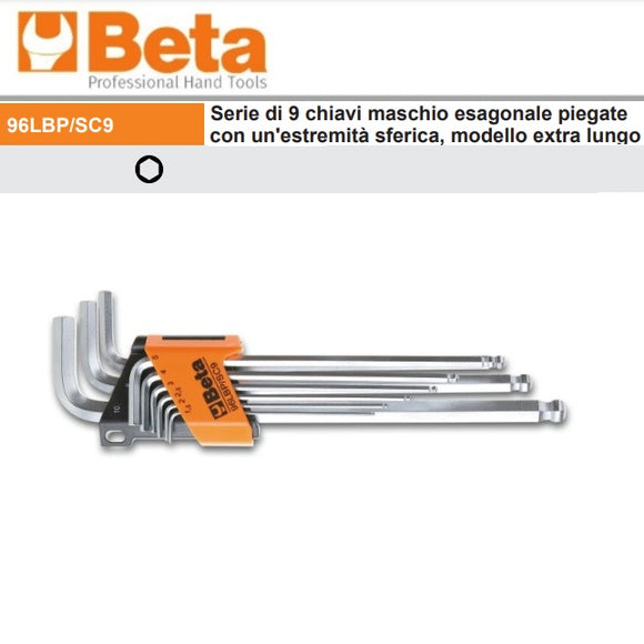 immagine-1-beta-beta-96lbpsc9-serie-9-chiavi-maschio-esagonale-piegate-con-unestremita-sfericaextra-lungo-ean-8014230664897