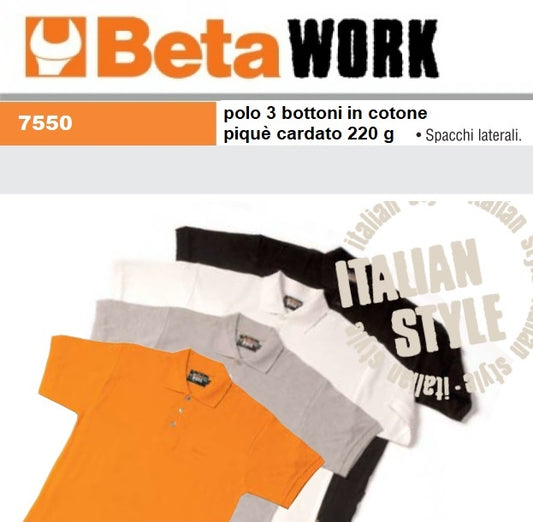 immagine-1-beta-work-beta-7550-polo-3-bottoni-in-cotone-ean-8014230365992