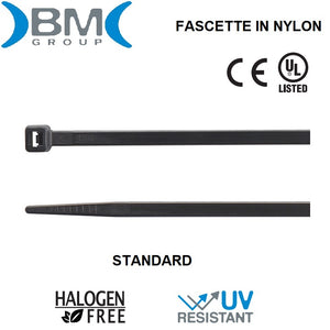 immagine-1-bm-group-bm-n1225-120x25-fascette-in-nylon-nero-resistenti-ai-raggi-uv-standard-100pz-ean-8013629212251