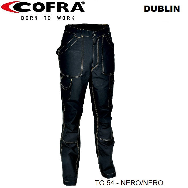 immagine-1-cofra-cofra-dublin-pantalone-da-lavoro-nero-tg.54-100-cotone-canvas-v052005-ean-8023796254602