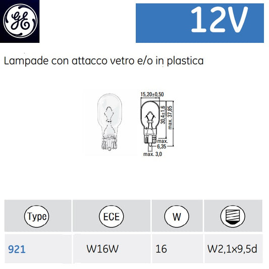 immagine-1-general-electic-general-electric-12v-16w-w16w-w21x95d-10pz-lampade-con-attacco-vetro-eo-in-plastica-922-ean-0043168215138