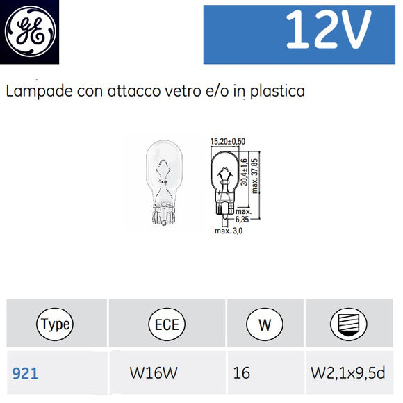 immagine-1-general-electic-general-electric-12v-16w-w16w-w21x95d-10pz-lampade-con-attacco-vetro-eo-in-plastica-922-ean-0043168215138