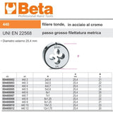 immagine-3-beta-beta-440-m4-filiere-tonde-passo-grosso-filettatura-metrica-in-acciaio-al-cromo-ean-8014230090634