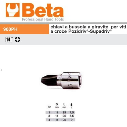 immagine-3-beta-beta-900pz-chiavi-a-bussola-a-giravite-per-viti-a-croce-pozidriv-supadriv-ean-8014230032122