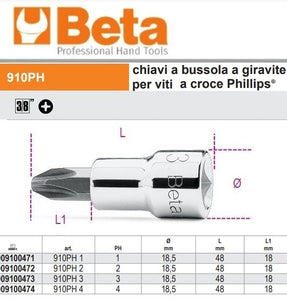 immagine-1-beta-beta-910ph-chiavi-a-bussola-per-viti-a-croce-philips-con-attacco-38-cromate-ean-8014230033235