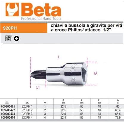 immagine-3-beta-beta-920ph-chiavi-bussola-a-giravite-per-viti-a-croce-phillips-attacco-12-ean-8014230034973