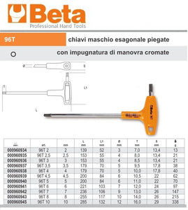 immagine-1-beta-beta-96t-chiave-maschio-esagonale-con-impugnatura-ean-8014230025810