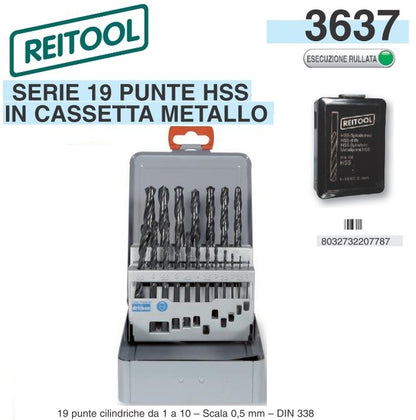 immagine-4-reitool-reit-3637-serie-19-punte-110-mm.-hss-rullate-in-cassetta-metallo-ean-8032732207787