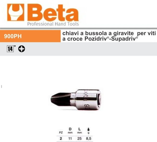 immagine-5-beta-beta-900pz-chiavi-a-bussola-a-giravite-per-viti-a-croce-pozidriv-supadriv-ean-8014230032122