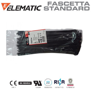 immagine-1-elematic-elematic-fascette-in-nylon-nere-resistenti-ai-raggi-uv-standard-100pz-ean-8016650530042